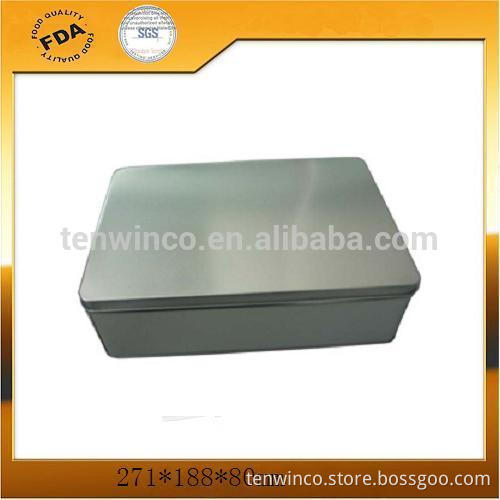 Wholesale Square Printed Metale Empty Cracker Tin Boxes,Coin Tin Cans